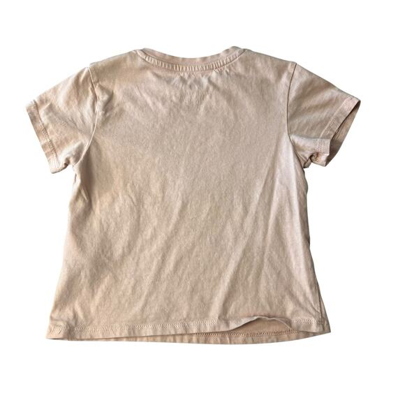 HM H&M Toddler Girls Pink Sequin Bow Tee T-Shirts Size 4T - Picture 2 of 3